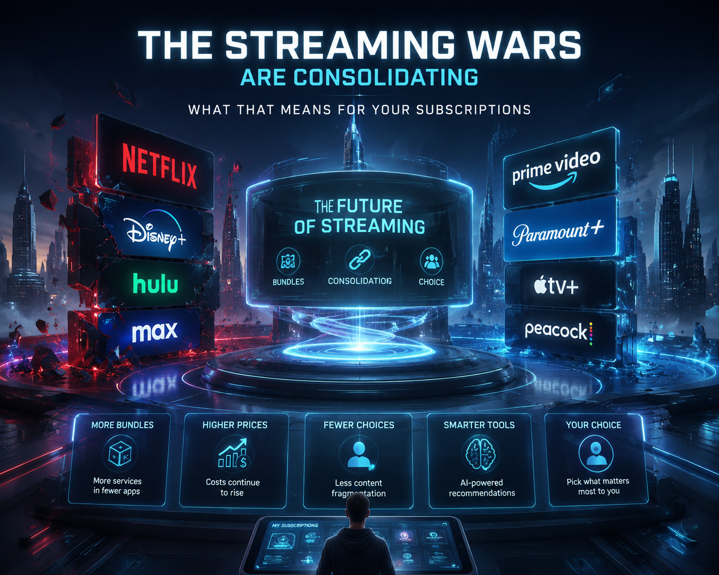 The Streaming Wars Are Consolidating — What That Means for Your Subscriptions